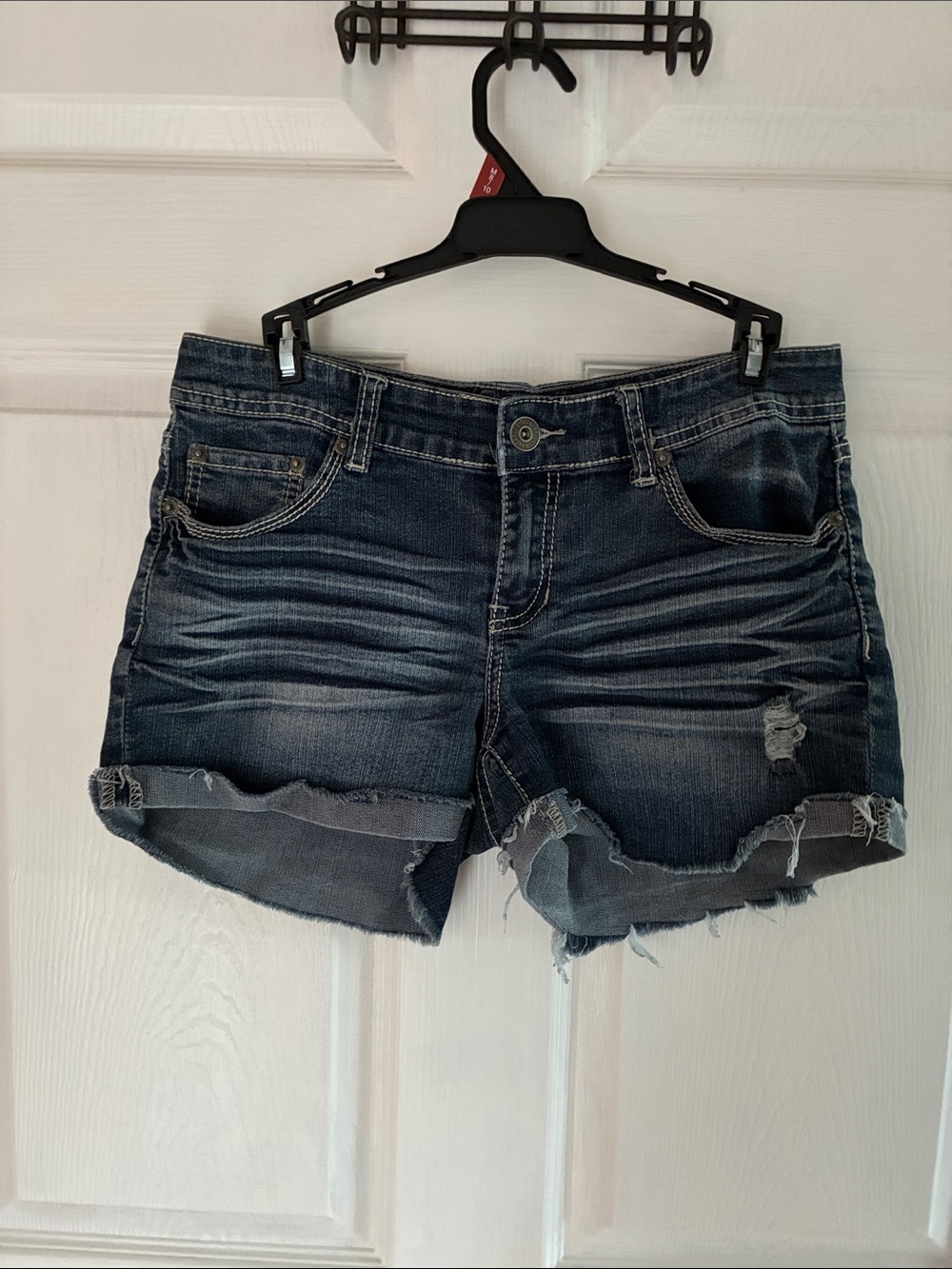 Rue21 Dark Blue Distressed Denim Cutoff Shorts